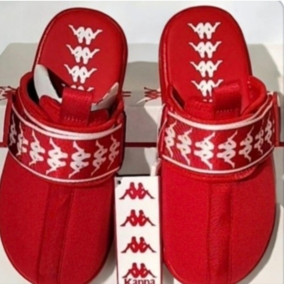 Kappa Bold Red Slide Sandals - Picture 2 of 7